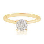 Experience Timeless Elegance with Yaffie Dazzling 0.23 Ctw Real White Diamond Engagement Ring