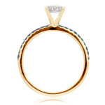 Say 'Yes' to Beauty: Yaffie Blue Diamond Engagement Ring with Natural Diamonds