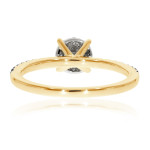 Say 'Yes' to Beauty: Yaffie Blue Diamond Engagement Ring with Natural Diamonds