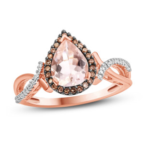 Morganite Engagement Ring in Yaffie Rose Gold
