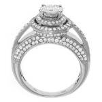 Sparkling Yaffie Gold Diamond Engagement Ring with Halo Accent (1ct TDW)