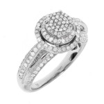 Sparkling Yaffie Gold Diamond Engagement Ring with Halo Accent (1ct TDW)