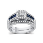 Say Yes to Yaffie Platinaire Bridal Set with 1/3 ct. of Dazzling Diamonds