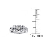 Unveil Eternal Bliss with Yaffie Luxe 14k White Gold Diamond Wedding Ring