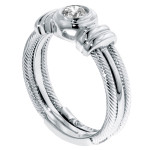 Unveil Eternal Bliss with Yaffie Luxe 14k White Gold Diamond Wedding Ring