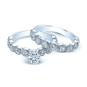 Bridal Beauty: Yaffie White Gold Diamond Set with 1 1/2ct TDW