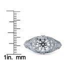 Yaffie White Gold Diamond Engagement Ring Sparkles with 1 1/3cts of Pure Elegance