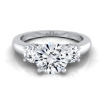 IGI-certified Yaffie 3-Stone Engagement Ring with 1 1/4ct TDW White Gold Diamonds