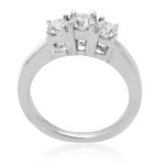 Elevate Your Anniversary with Yaffie 1ct Diamond 3-stone White Gold Ring