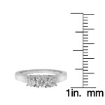 Elevate Your Anniversary with Yaffie 1ct Diamond 3-stone White Gold Ring