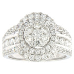 Yaffie Enchanting White Gold 2ct Diamond Engagement Ring