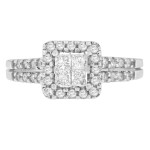 Engage in Style with Yaffie White Gold 3/4ct TDW Diamond Ring Set for Weddings