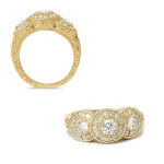 Vintage 1.5ct TDW Diamond Engagement Ring by Yaffie Gold