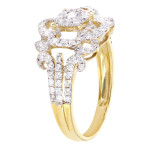 Gold Fashion Ring with 1/5ct of Sparkling Diamonds by Yaffie.