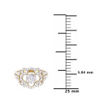 Gold Fashion Ring with 1/5ct of Sparkling Diamonds by Yaffie.