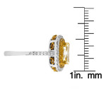 Certified Yellow and White Diamond Engagement Ring with 2 5/8ct TDW in Two-tone Gold by Yaffie