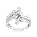 Fashionably Chic Yaffie Ring with 1/6ct TDW White Gold Diamonds