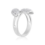 Sparkling Yaffie Diamond Ring in White Gold with a 7/8ct TDW