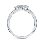 Golden Yaffie: 0.5ct Round Diamond Engagement Ring