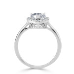 Golden Brilliance: Pear-Shaped 1 1/2ct TDW Diamond Engagement Ring by Yaffie