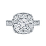Golden Yaffie with 1.5ct of Sparkling Diamonds in a Halo Setting Engagement Ring