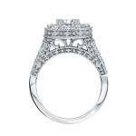 Golden Yaffie with 1.5ct of Sparkling Diamonds in a Halo Setting Engagement Ring