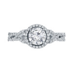 Sparkle in Love with Yaffie Gold Halo Diamond Engagement Ring