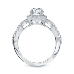 Sparkle in Love with Yaffie Gold Halo Diamond Engagement Ring