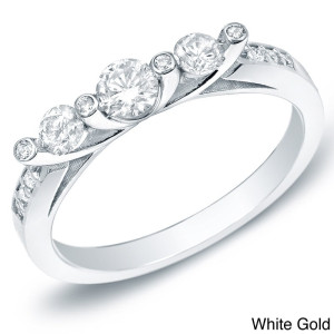 Trellis Trio - Yaffie Gold 1/2ct TDW Diamond Engagement Ring