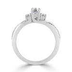 Sparkling Yaffie Gold Twisted Engagement Ring with 1/3 Carat of Diamonds