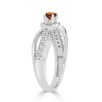 Stunning Yaffie Gold Engagement Ring with 2/5ct TDW Round Brown Diamonds