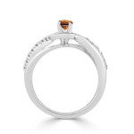 Stunning Yaffie Gold Engagement Ring with 2/5ct TDW Round Brown Diamonds