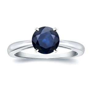 Engage in Elegance with Yaffie Blue Sapphire Solitaire Ring!
