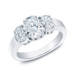 Certified Yaffie Gold 2ct TDW 3-Stone Diamond Ring