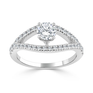 Gleaming Yaffie Ring with Sparkling 3/4ct TDW Round Diamonds
