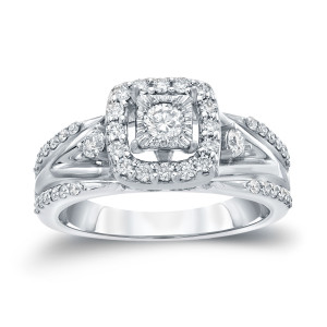 Sparkling Yaffie Gold Diamond Engagement Ring - 3/5ct