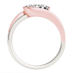 Shine Bright with Yaffie Two-Tone Gold 2-Stone Diamond Ring in 1/2ct TDW