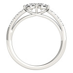 Double the Sparkle: Yaffie White Gold Ring with 1/2ct TDW of Round Cut Diamonds