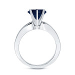 Blue Sapphire and Diamond Ring with 1ct White Gold