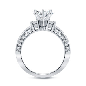 2.75ct TDW Round Diamond Engagement Ring in Yaffie White Gold
