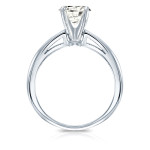Round Diamond Solitaire Engagement Ring with 1/2ct TDW by Yaffie Gold