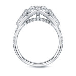 Certified Heart-Shaped Diamond Engagement Ring in Yaffie White Gold with a 1 7/8ct TDW
