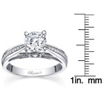 Say 'I Do' with Yaffie White Gold 1ct Round Diamond Ring