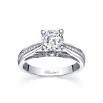 Say 'I Do' with Yaffie White Gold 1ct Round Diamond Ring