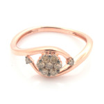 Introducing Yaffie Stunning Brown Diamond Engagement Ring - A 0.30ct Round Brilliance