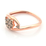Introducing Yaffie Stunning Brown Diamond Engagement Ring - A 0.30ct Round Brilliance
