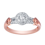 Find Your Perfect Match with Yaffie Latest Designer Engagement Ring: Brilliant 0.38 Carat Round Cut Natural Diamond in White G-H with SI1 Clarity