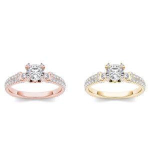 Exquisite Yaffie Gold Engagement Ring with 1 1/4ct TDW Diamonds