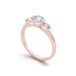 Sparkling Yaffie gold anniversary ring with 1.25 carat TDW diamonds and three striking stones.