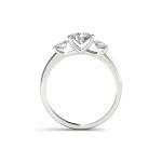 Sparkling Yaffie gold anniversary ring with 1.25 carat TDW diamonds and three striking stones.